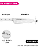 Fissman 7'' Santoku Knife Bonn (X50CrMoV15 steel)