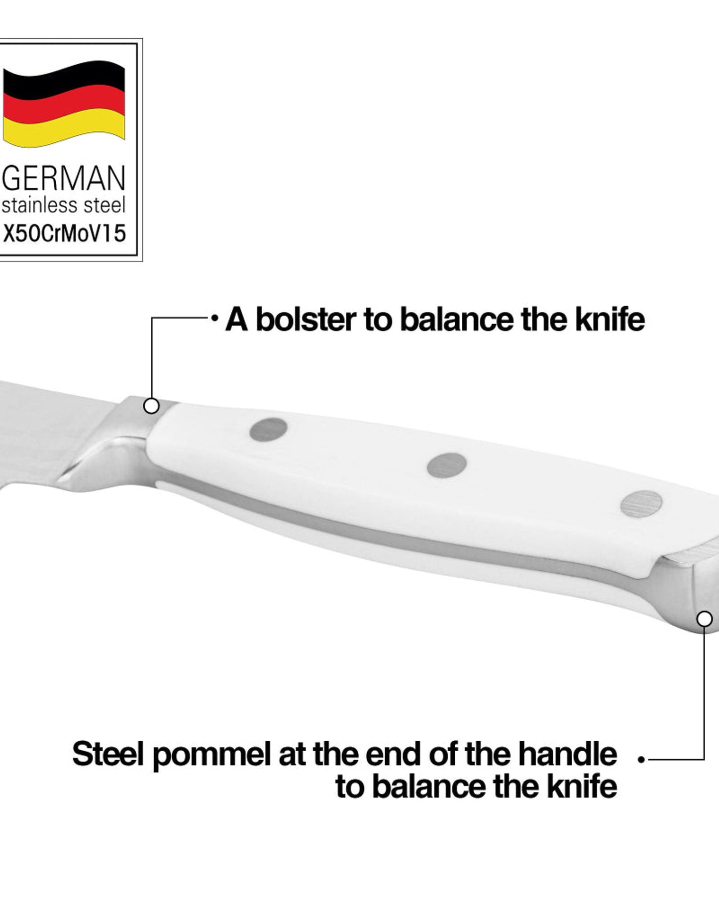 Fissman 5'' Santoku Knife Bonn (X50CrMoV15 steel)