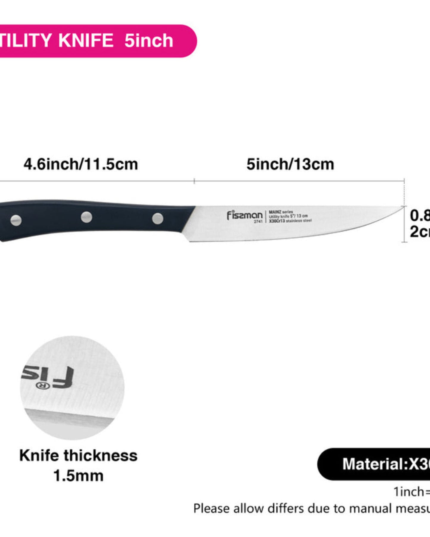 Fissman Knife Utility Mainz 5Inch