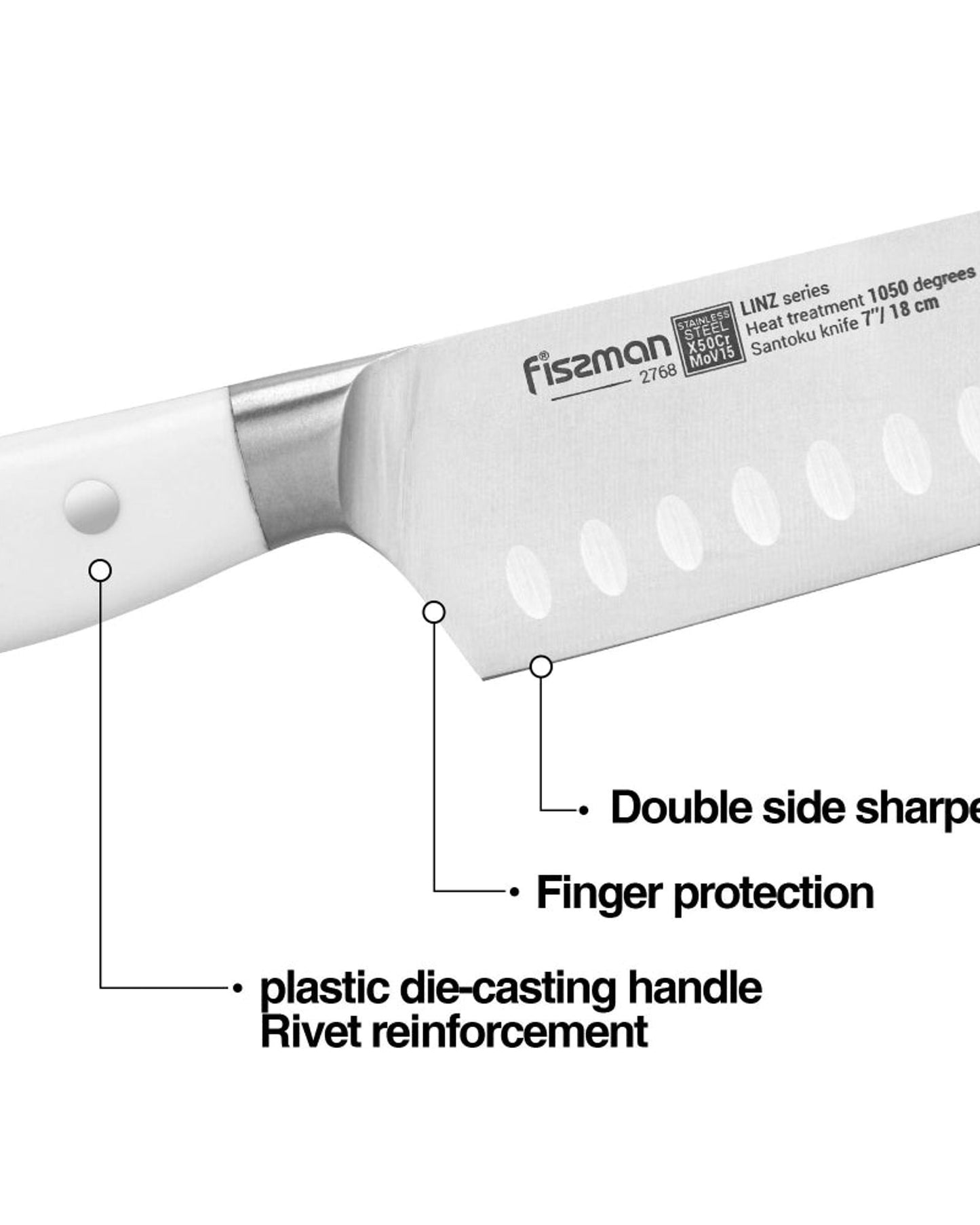 Fissman Santoku Knife Linz 7Inch