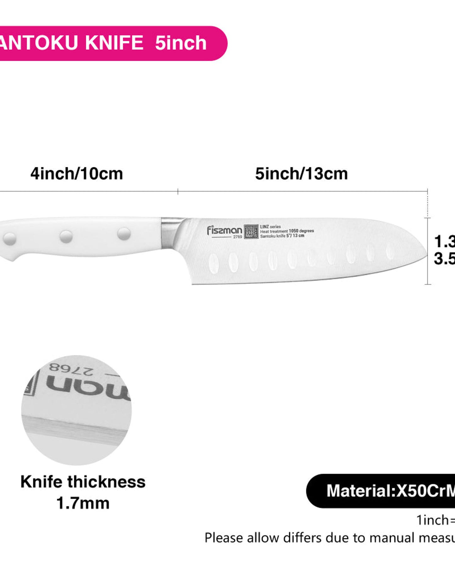 Fissman Santoku Knife Linz 5Inch
