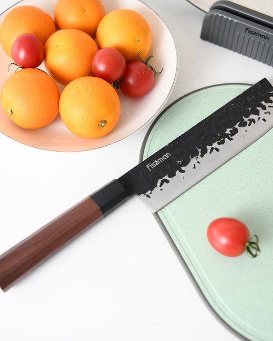 Fissman 7" Japanese Cleaver Nakiri Kendo Series (3CR13 Steel)