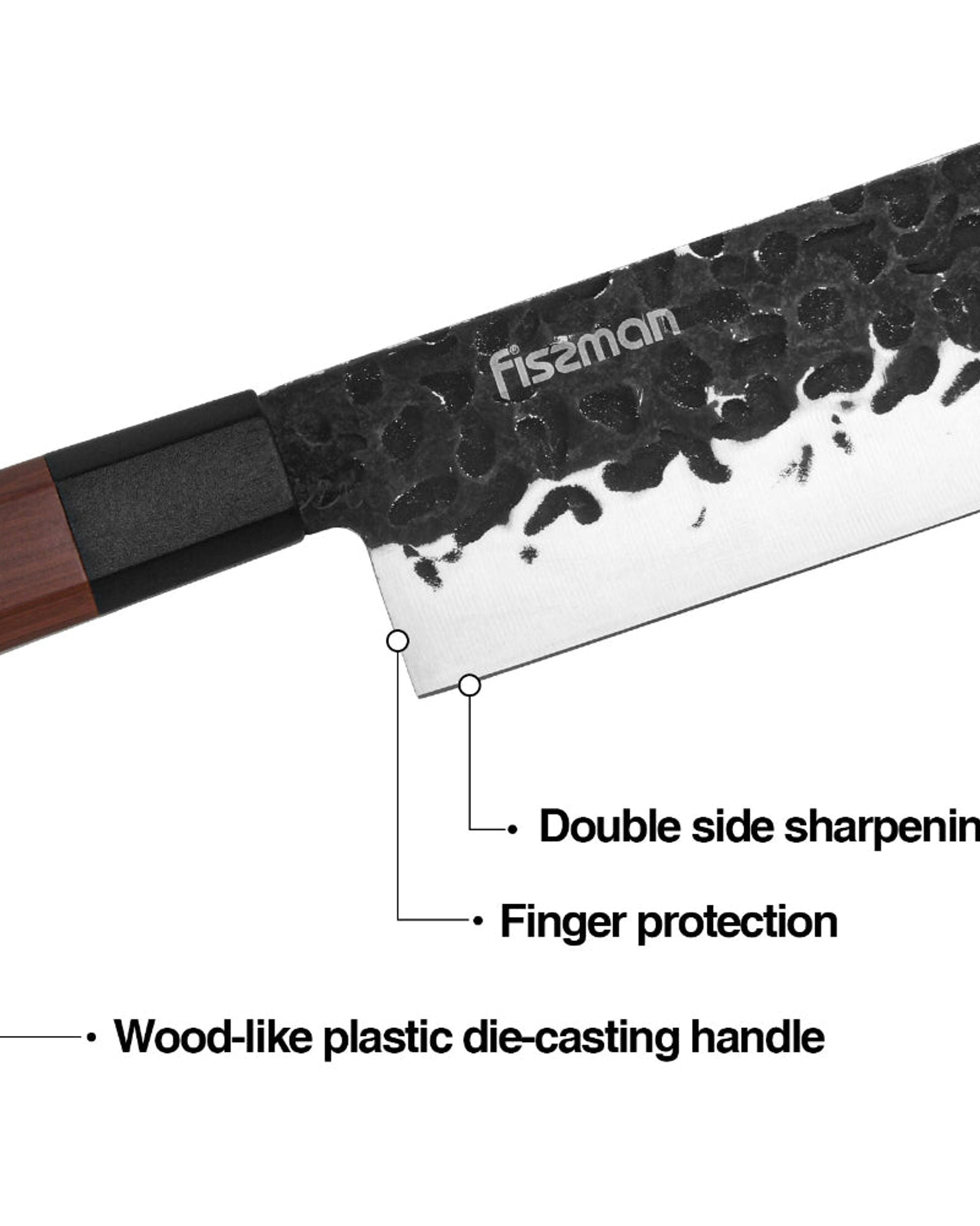 Fissman 7" Japanese Cleaver Nakiri Kendo Series (3CR13 Steel)