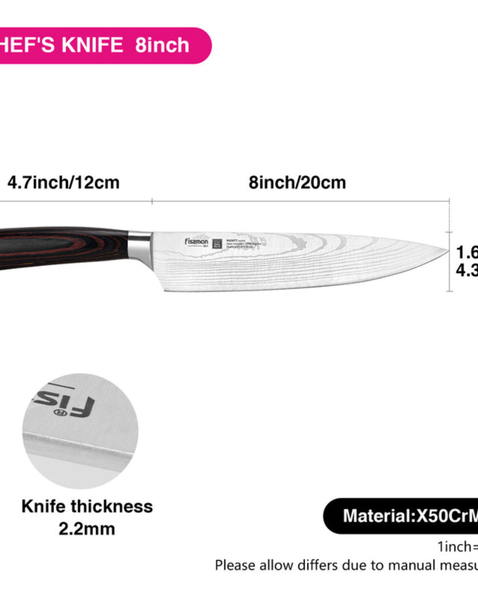 Fissman Chefs Knife Ragnitz 8Inch
