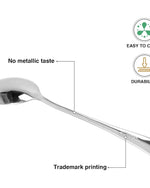 Fissman 3-Piece Serving Spoon 21cm Cutlery Set Stainless Steel, Flavia Series