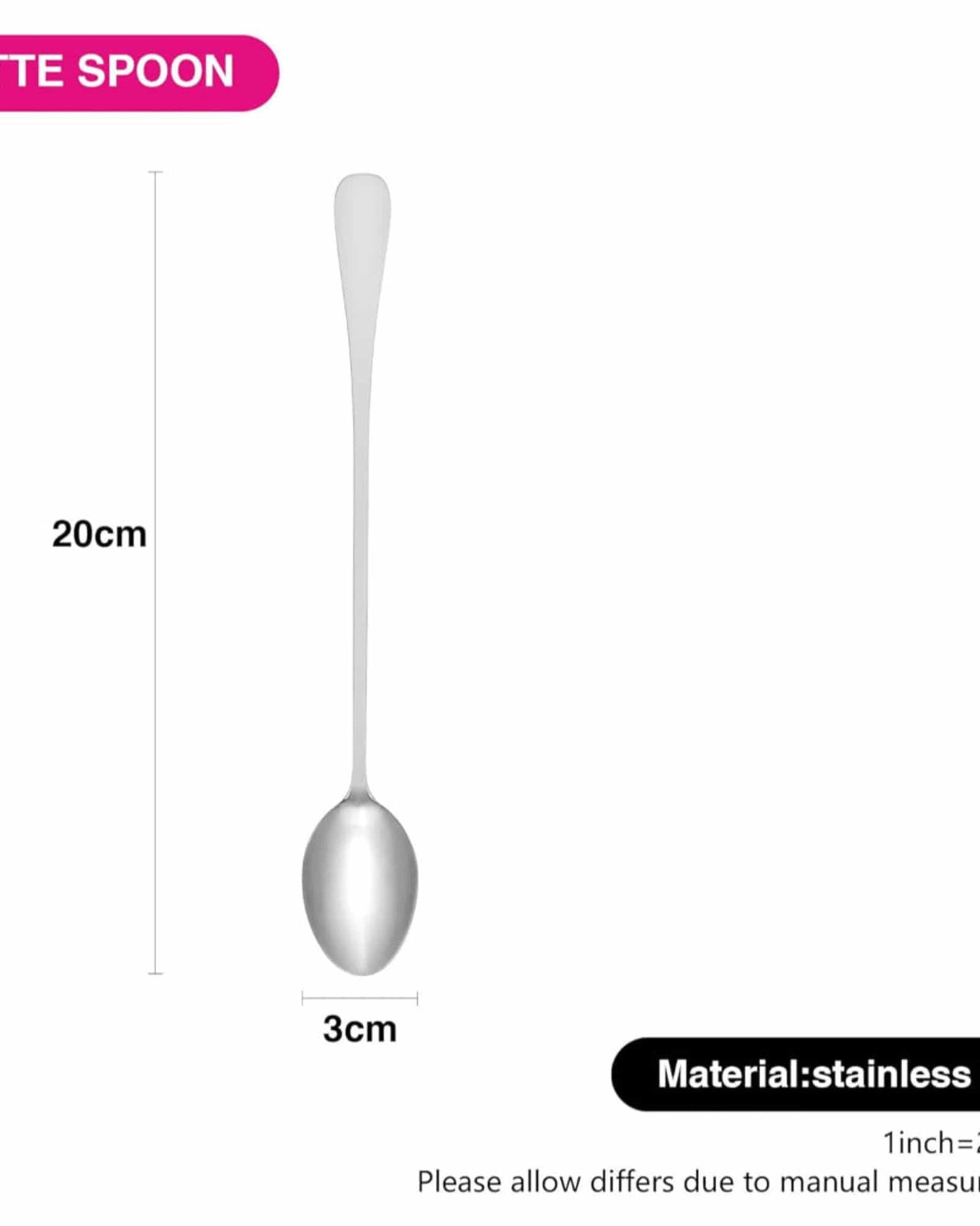 Fissman Latte Spoon Flavia 3Pc 20cm