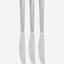 Fissman 3-Piece Dinner Knife 22.5cm, Stainless Steel Cutlery Set Flor Series