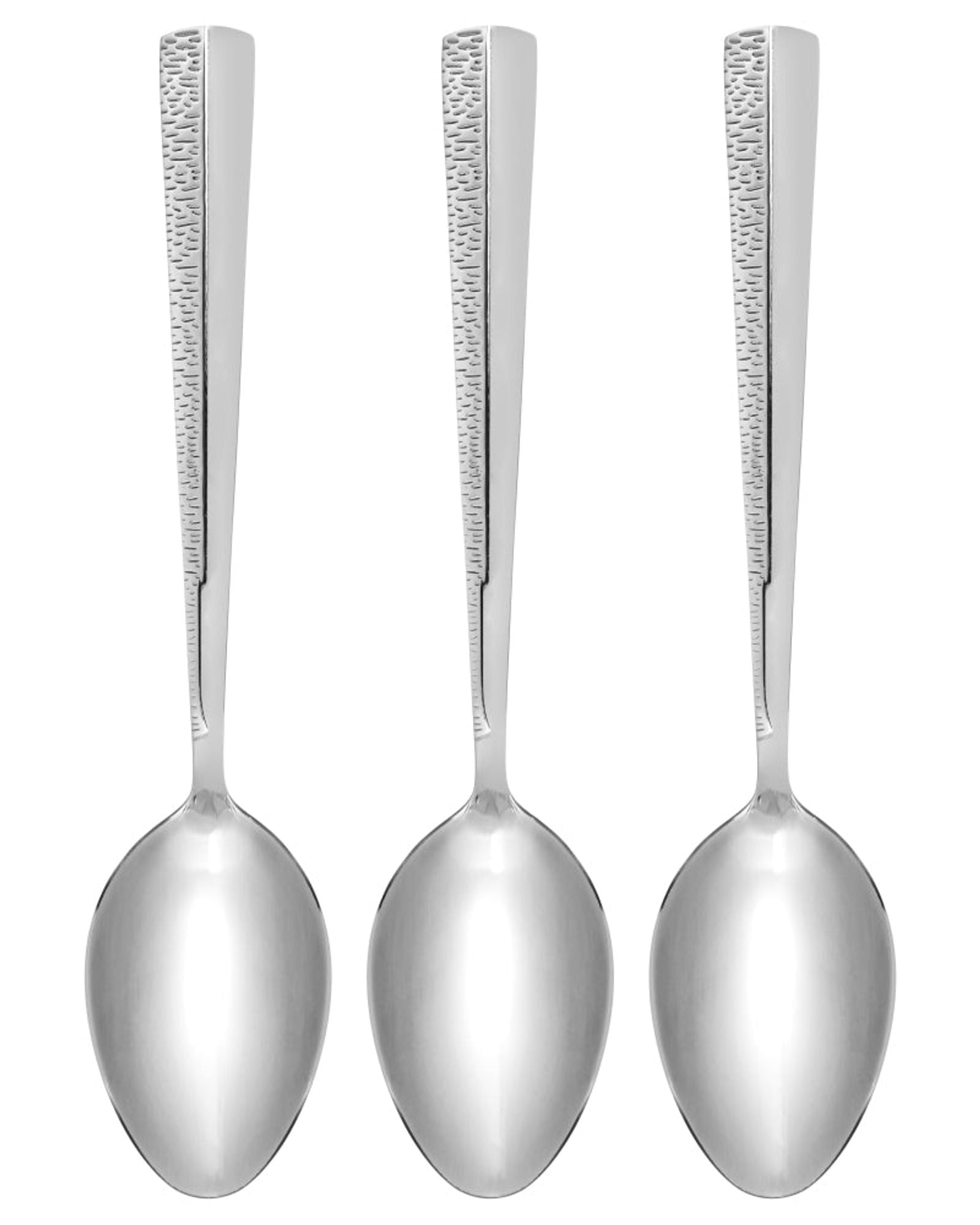 Fissman 3-Piece Dinner Spoon 20cm, Stainless Steel Cutlery Set Flor Series