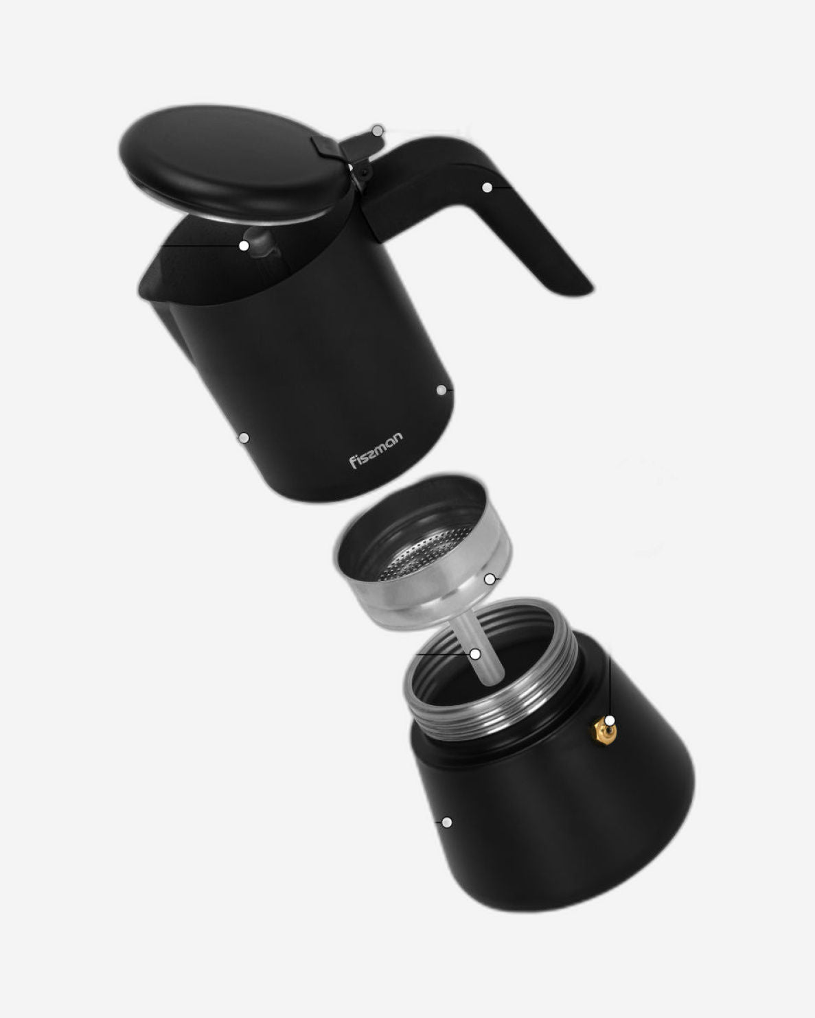 Fissman Espresso Stovetop Black 300ml