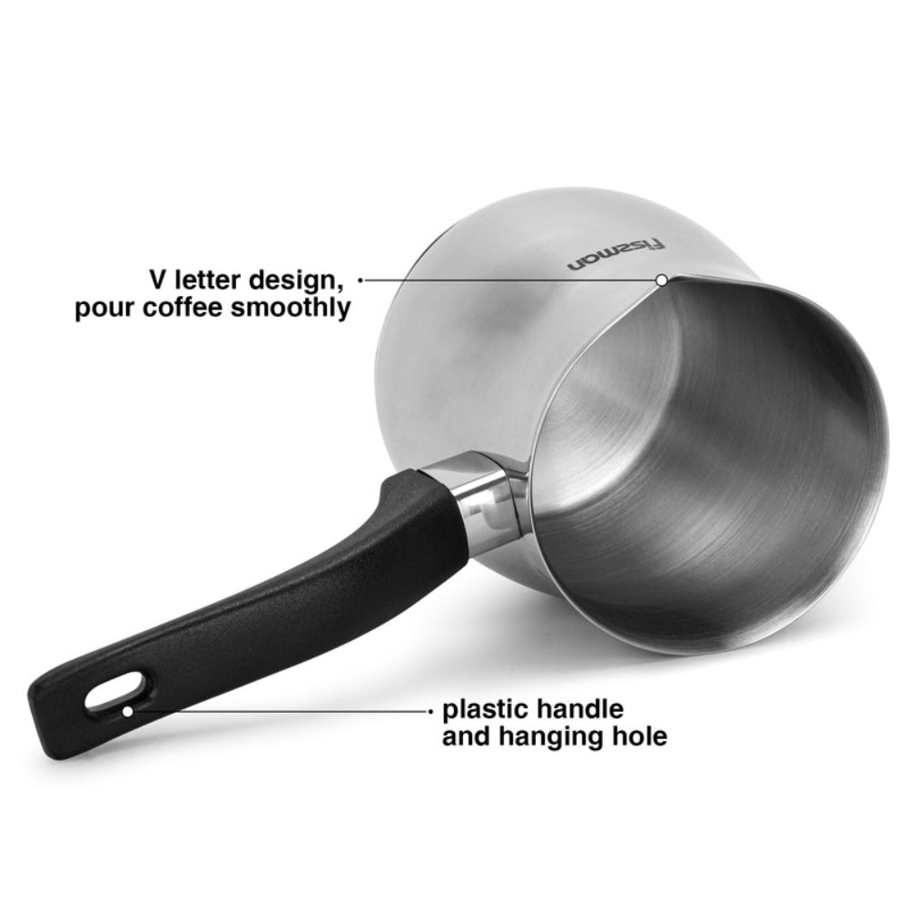 Fissman Coffee Pot 530 ml With Induction Bottom (Stainless Steel)