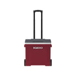 00034660-Igloo-Latitude 30 Roller Cooler - Industrial Red /Meteorite