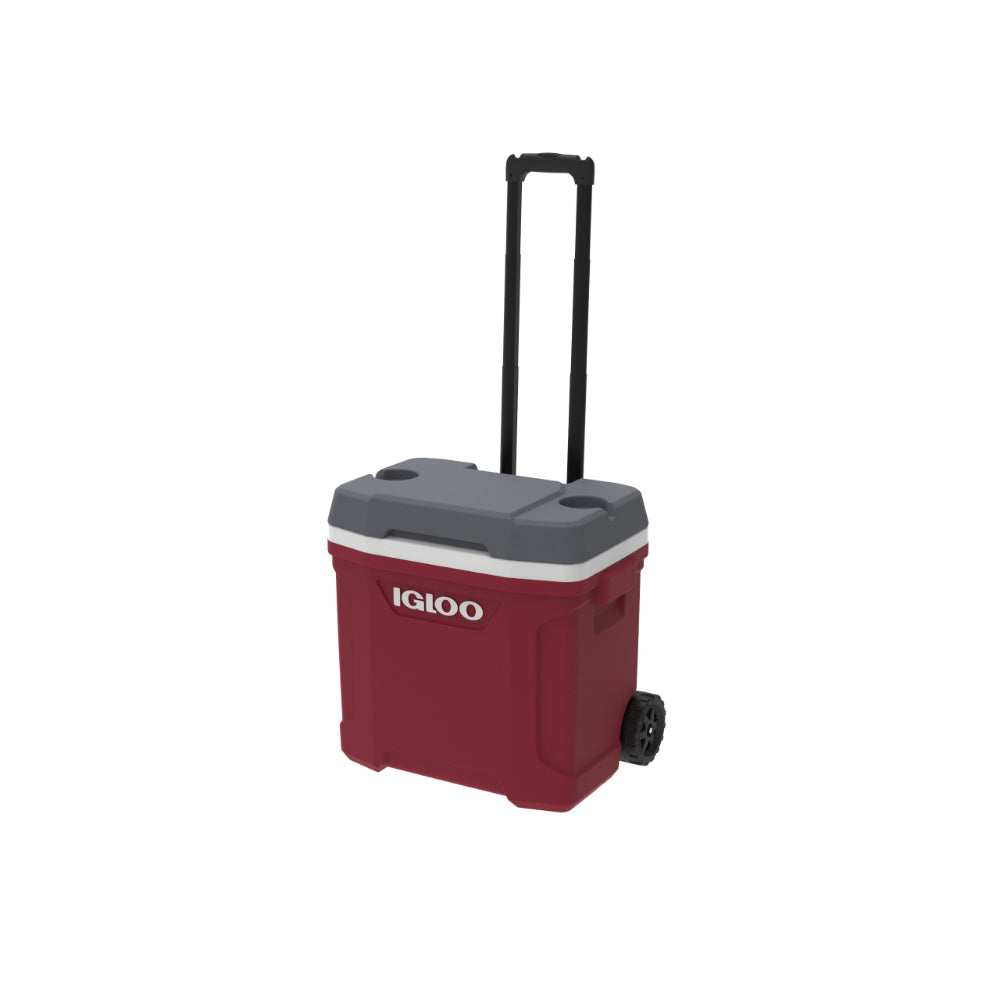 00034660-Igloo-Latitude 30 Roller Cooler - Industrial Red /Meteorite
