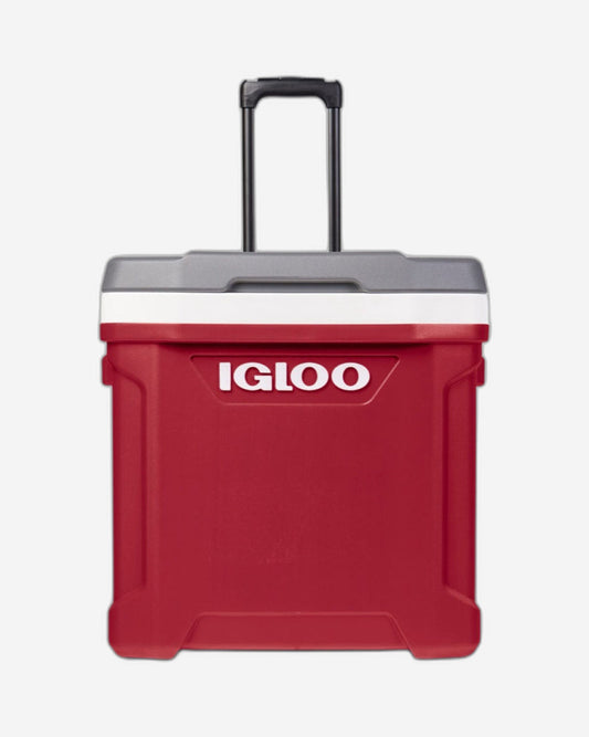 00034666-Igloo-Latitude 60 Roller Cooler - Industrial Red /Meteorite