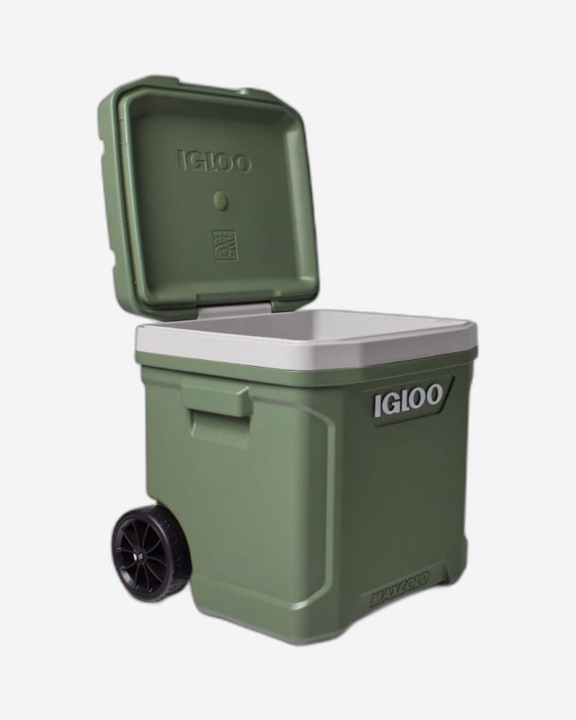Igloo-Ecocool Latitude 60 Qt Roller Cooler - Vintage Green