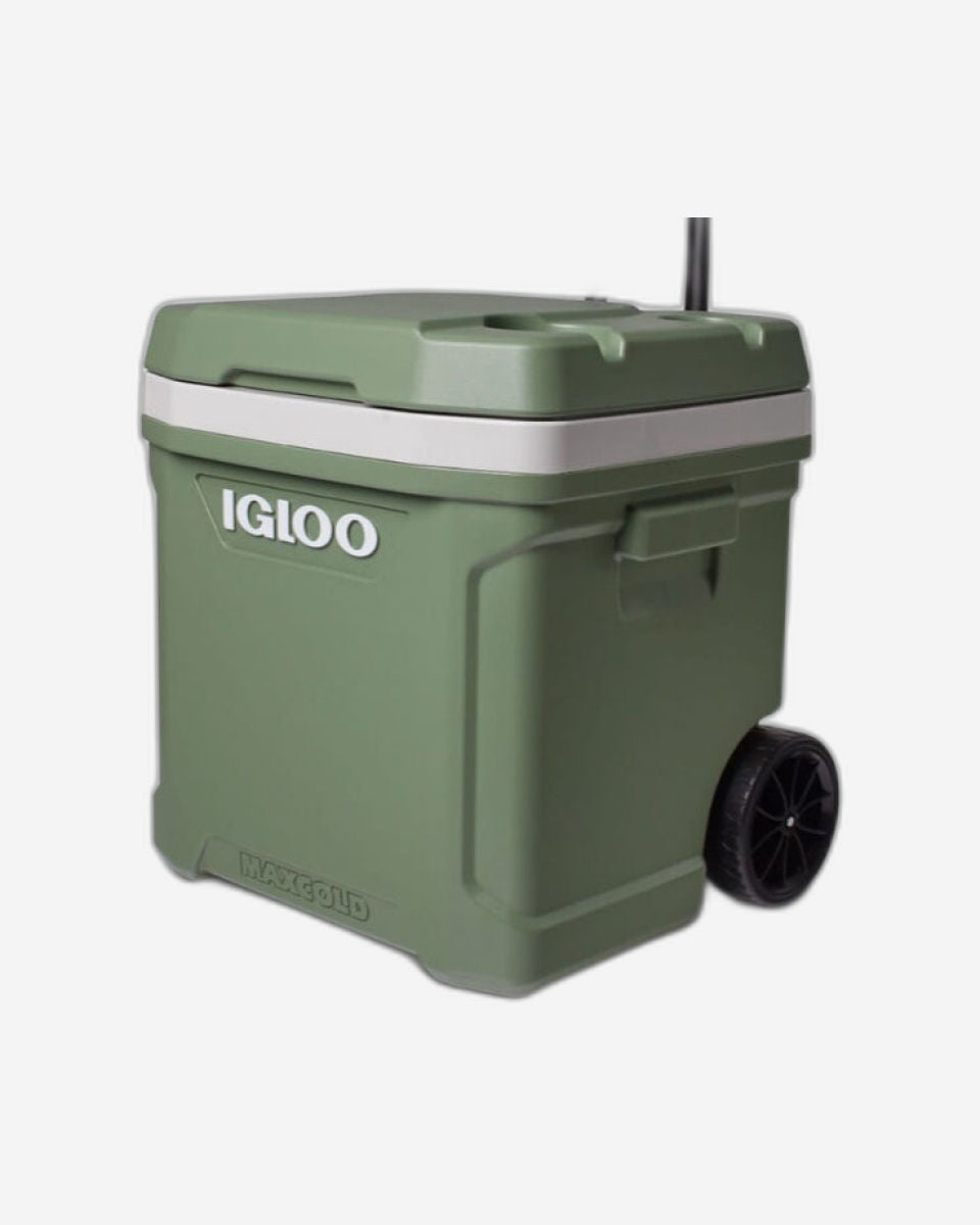 Igloo-Ecocool Latitude 60 Qt Roller Cooler - Vintage Green
