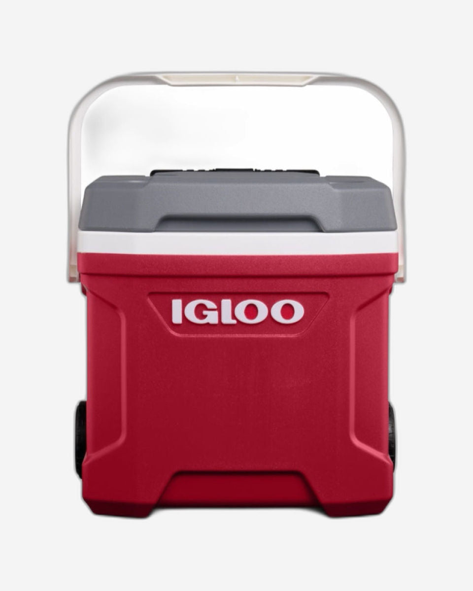 Igloo-Latitude 16 Roller Cooler - Industrial Red /Meteorite