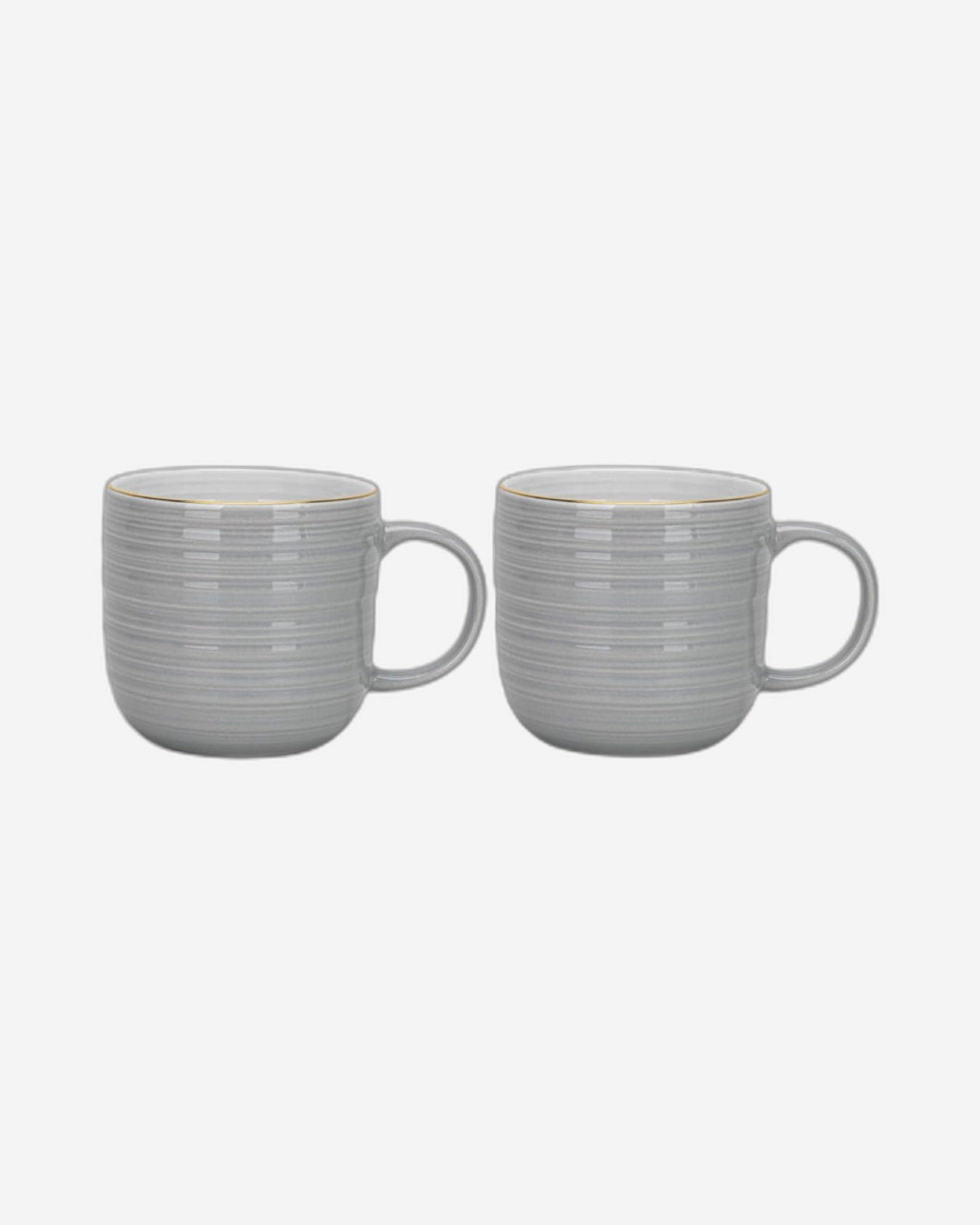 Fissman 2-Piece Mugs Firmina Series Series Gray 350ml New Bone China