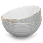 Fissman 2-Piece Bowls Firmina Series Gray 14.5?7cm / 620ml New Bone China