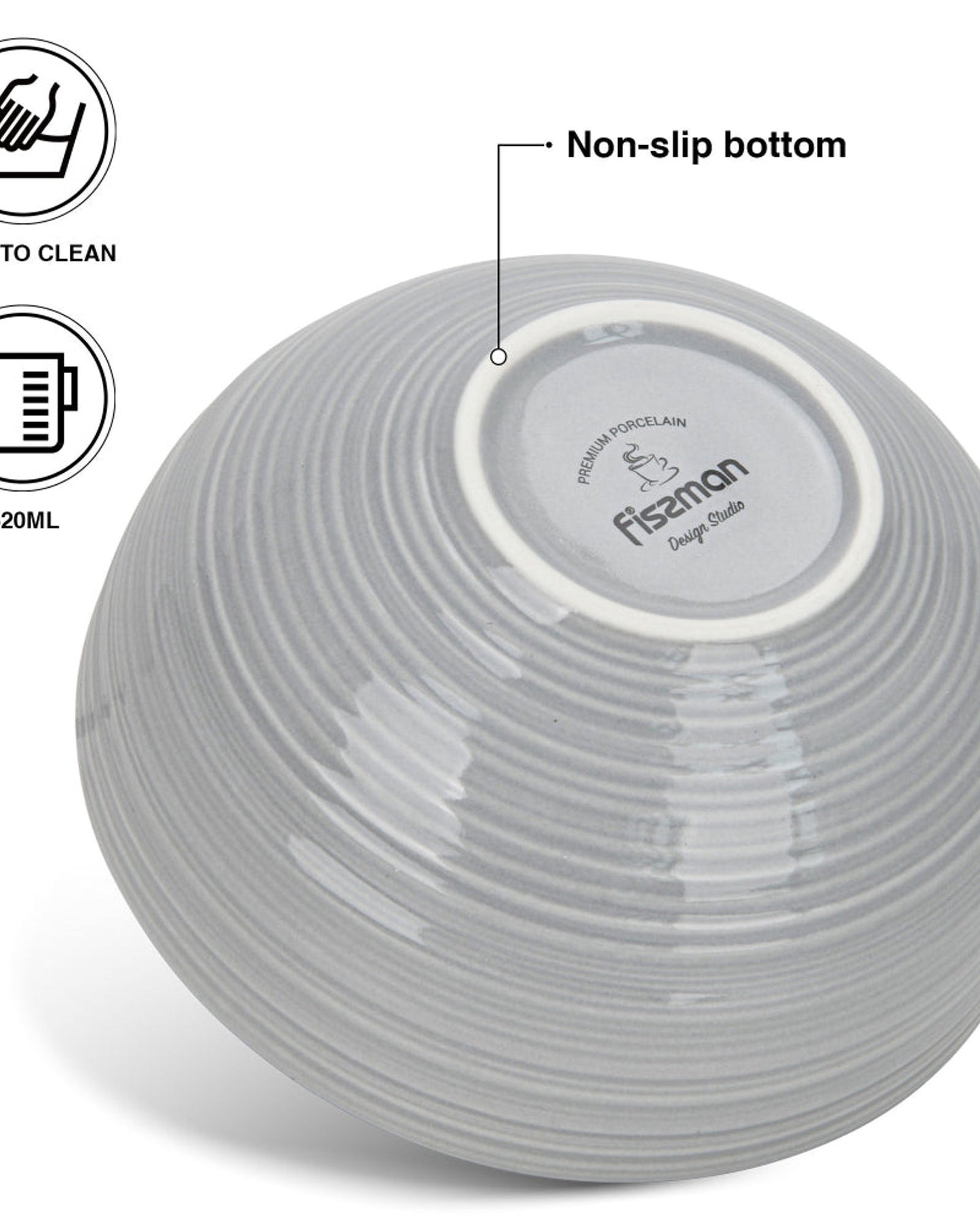 Fissman Bowls Firmina Gray 2Pc 620ml