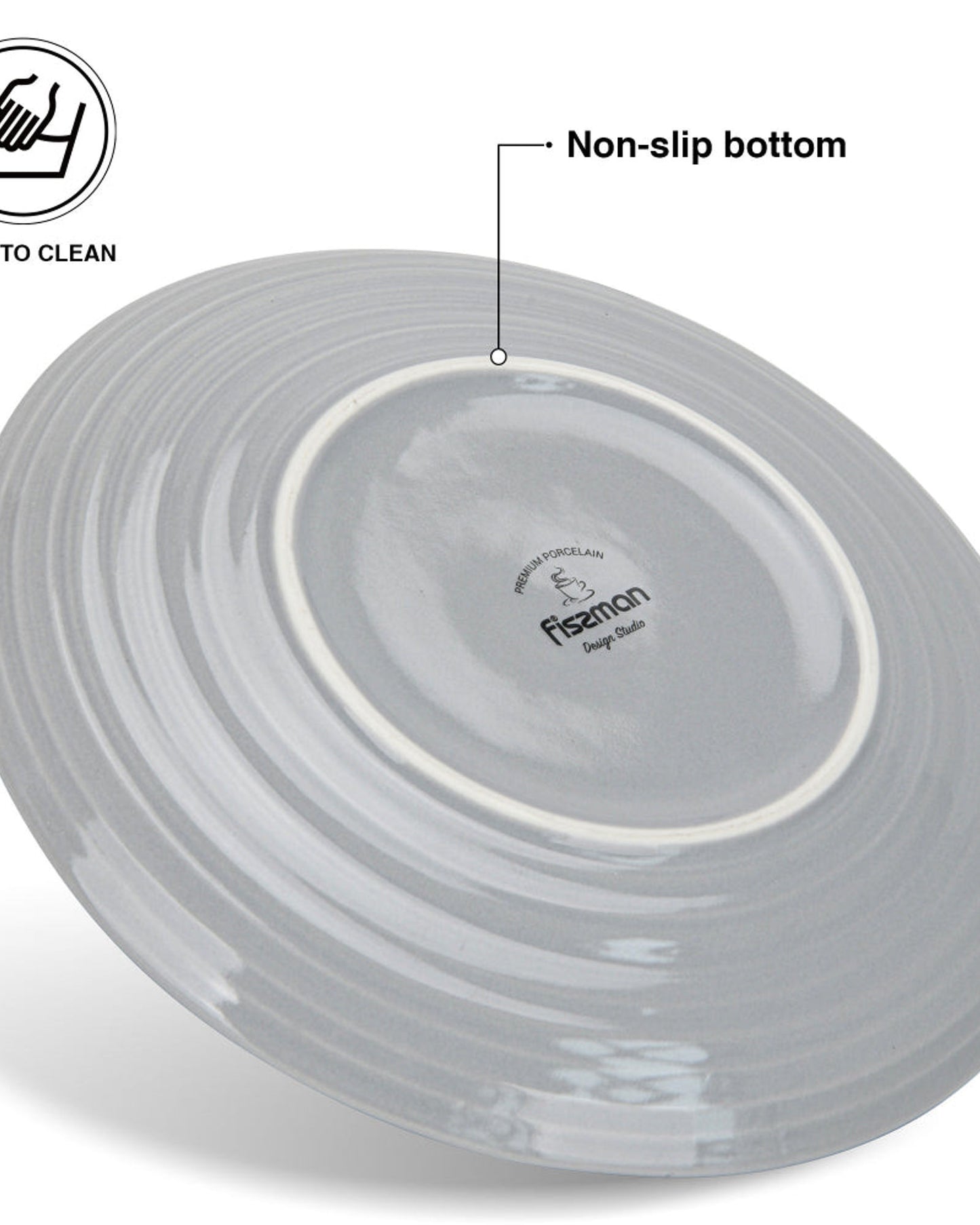 Fissman Plates Firmina Gray 2Pc 21cm