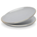 Fissman 2-Piece Plates Firmina Gray 26cm New Bone China