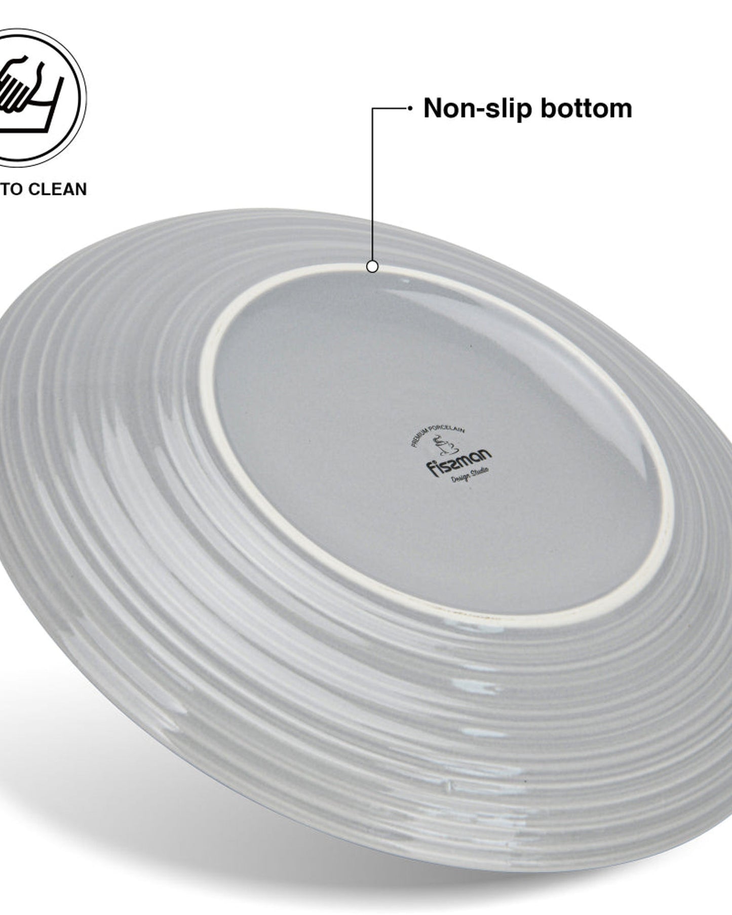 Fissman Plates Firmina Gray 2Pc 26cm
