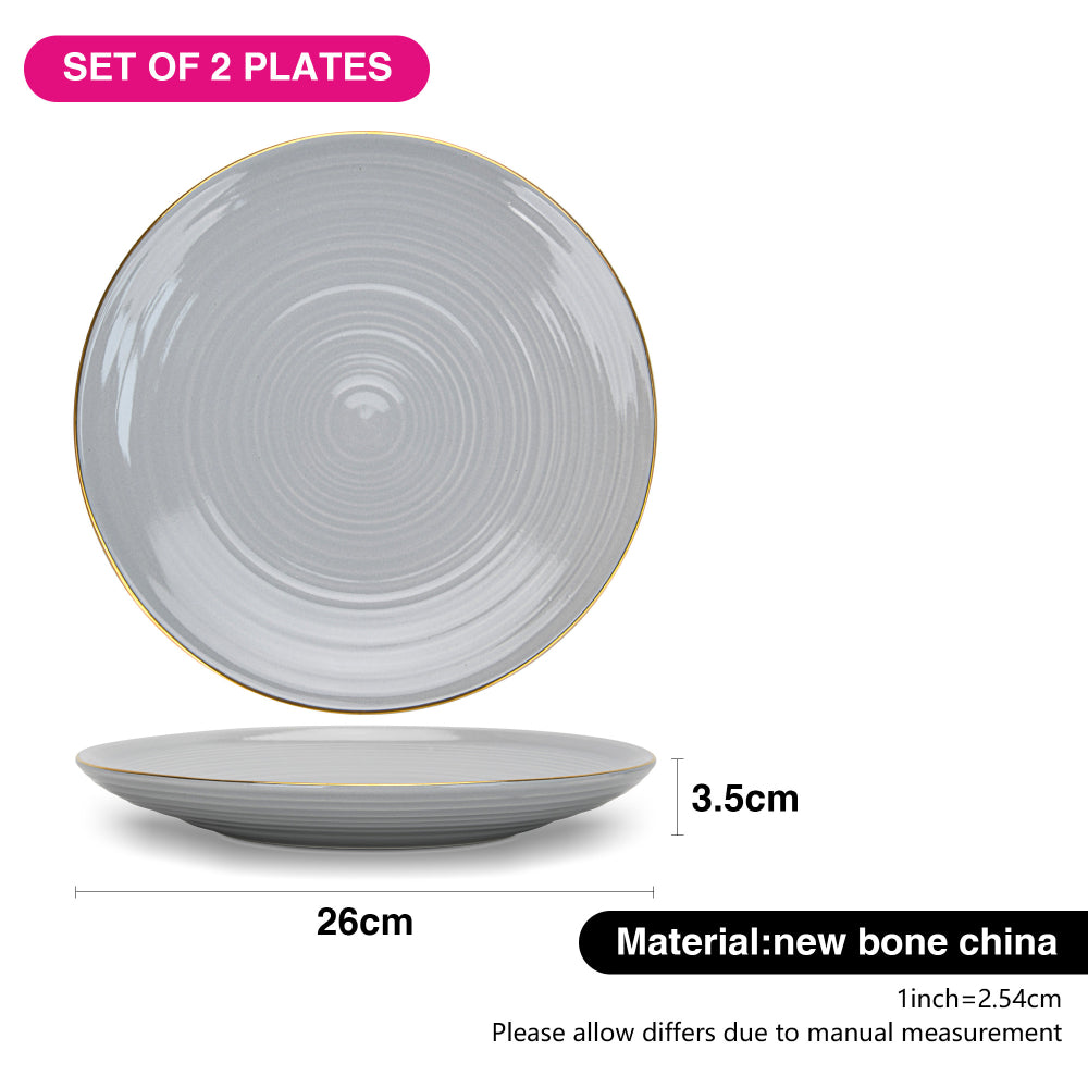 Fissman Plates Firmina Gray 2Pc 26cm