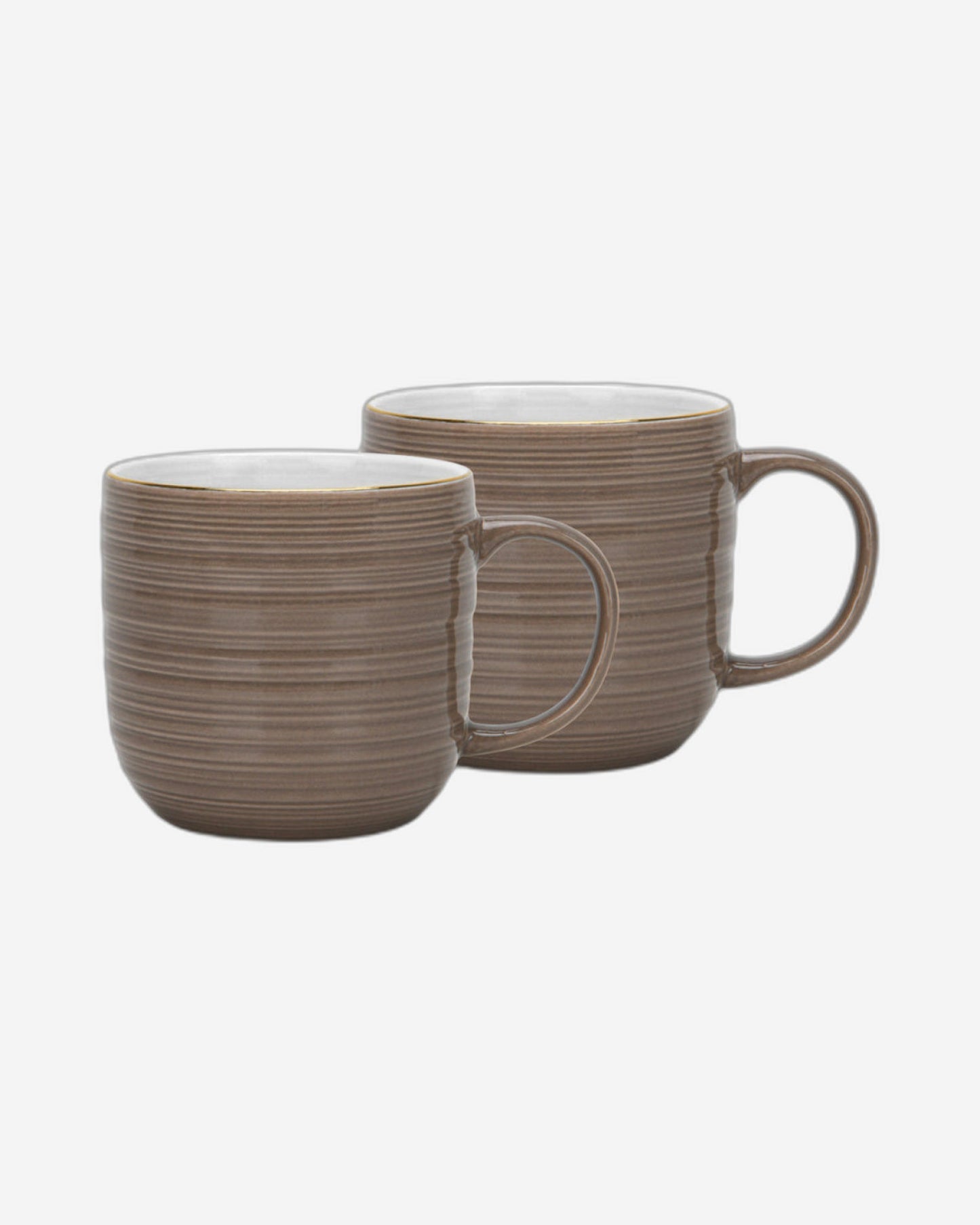 Fissman 2-Piece Mugs Firmina Brown 350ml New Bone China