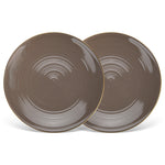 Fissman 2-Piece Plates Firmina Brown 26cm New Bone China