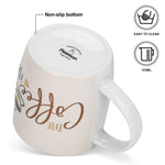 Fissman 2-Piece Mugs 310ml The Coffee I Do New Bone China