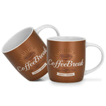 Fissman 2-Piece Mugs 310ml Coffee Break New Bone China