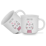 Fissman 2-Piece Mugs 380ml Love You New Bone China