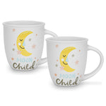 Fissman 2-Piece Mugs 380ml Moon Child New Bone China