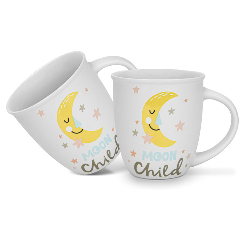 Fissman 2-Piece Mugs 380ml Moon Child New Bone China