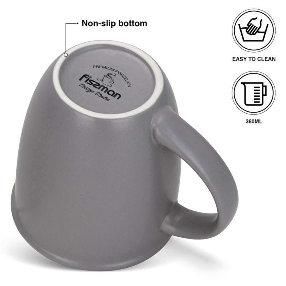 Fissman 2-Piece Mugs 380ml Good Night New Bone China