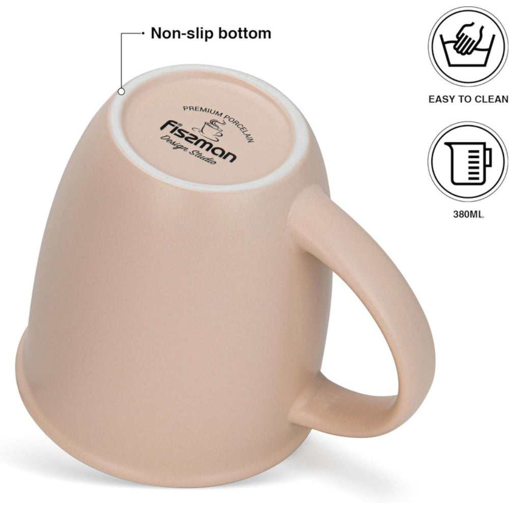 Fissman 2-Piece Mugs 380ml Little Star New Bone China