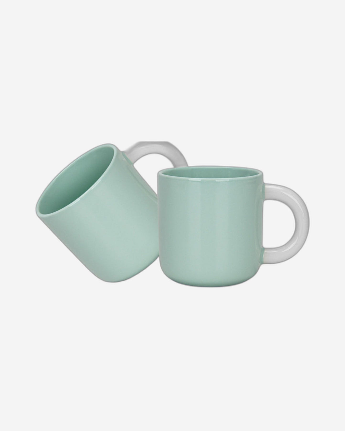Fissman Mugs New Bone China Green 2Pc