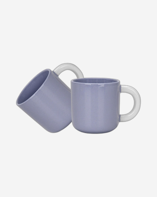 Fissman 2-Piece Mugs 360ml Lilac New Bone China