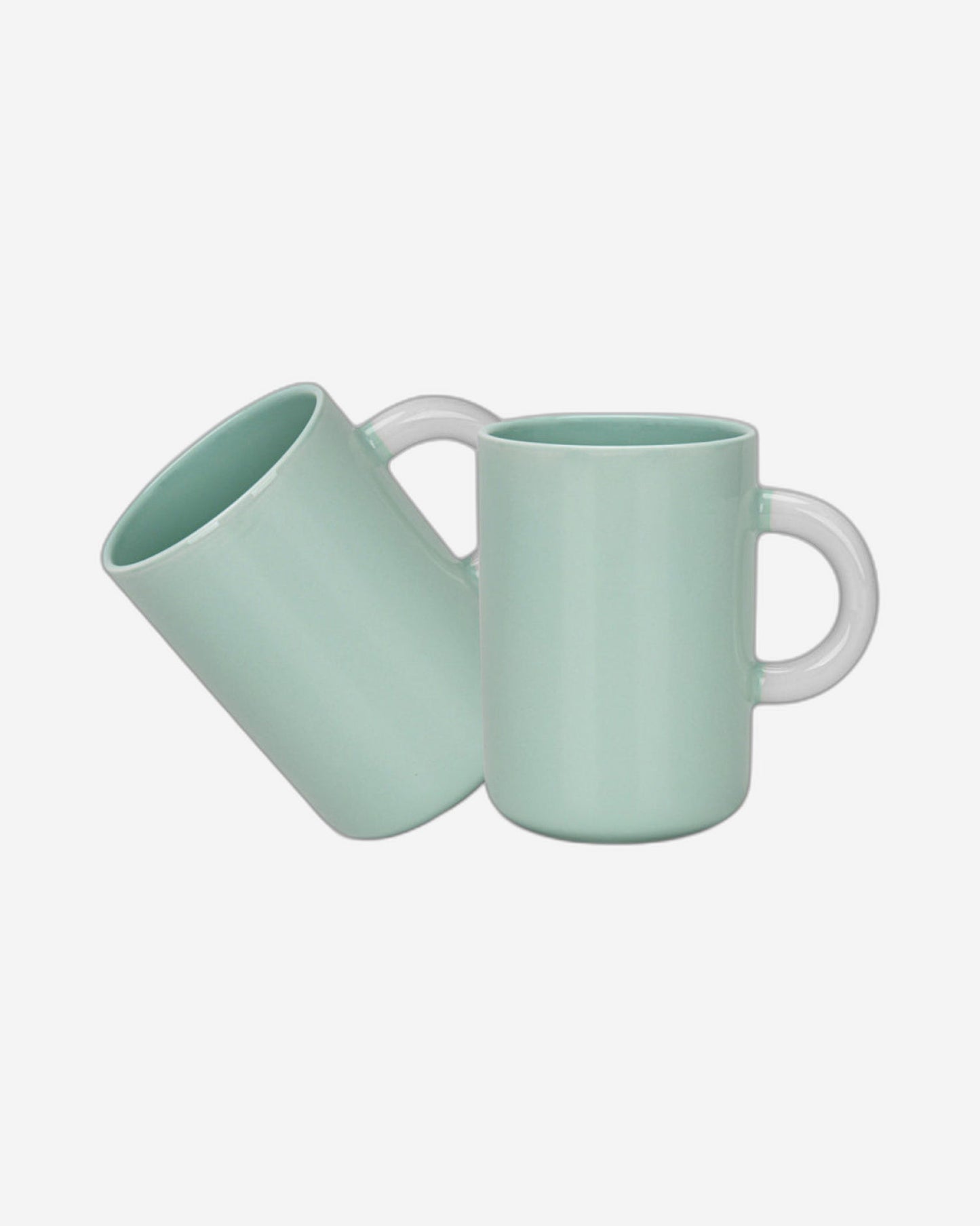 Fissman 2-Piece Mugs 540ml  Green New Bone China