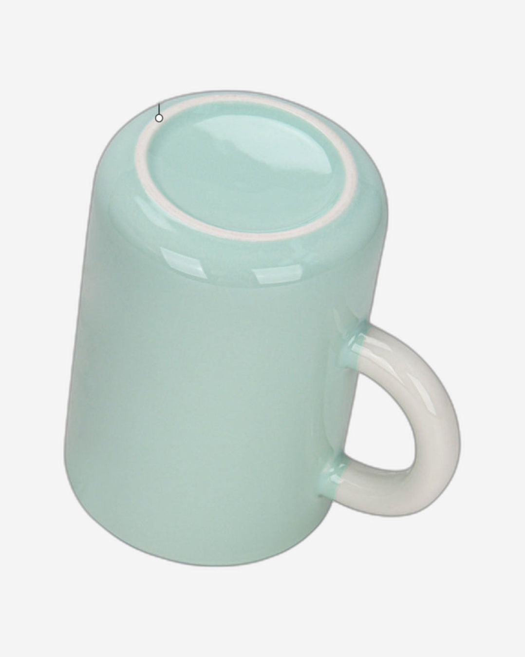 Fissman 2-Piece Mugs 540ml  Green New Bone China