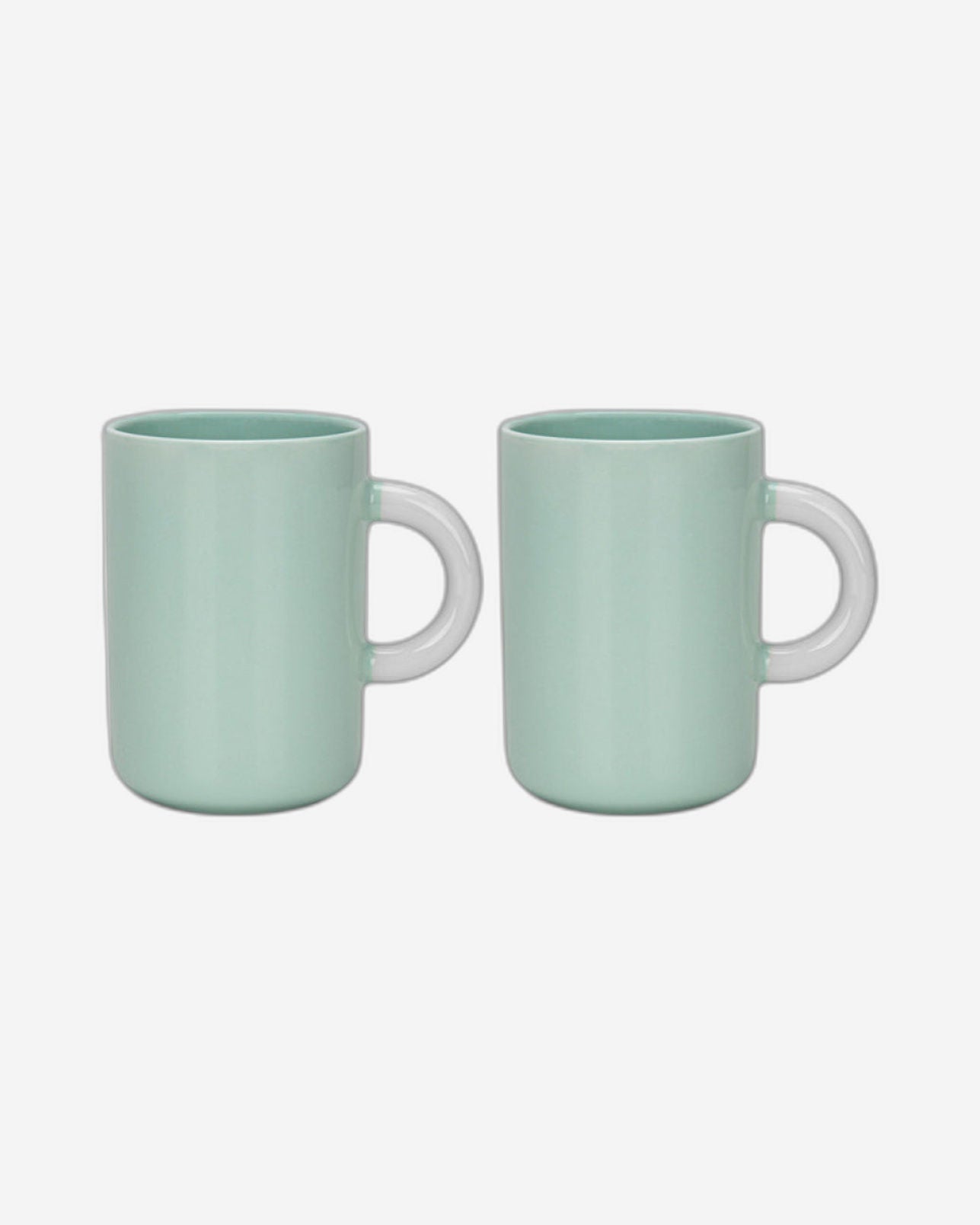 Fissman 2-Piece Mugs 540ml  Green New Bone China