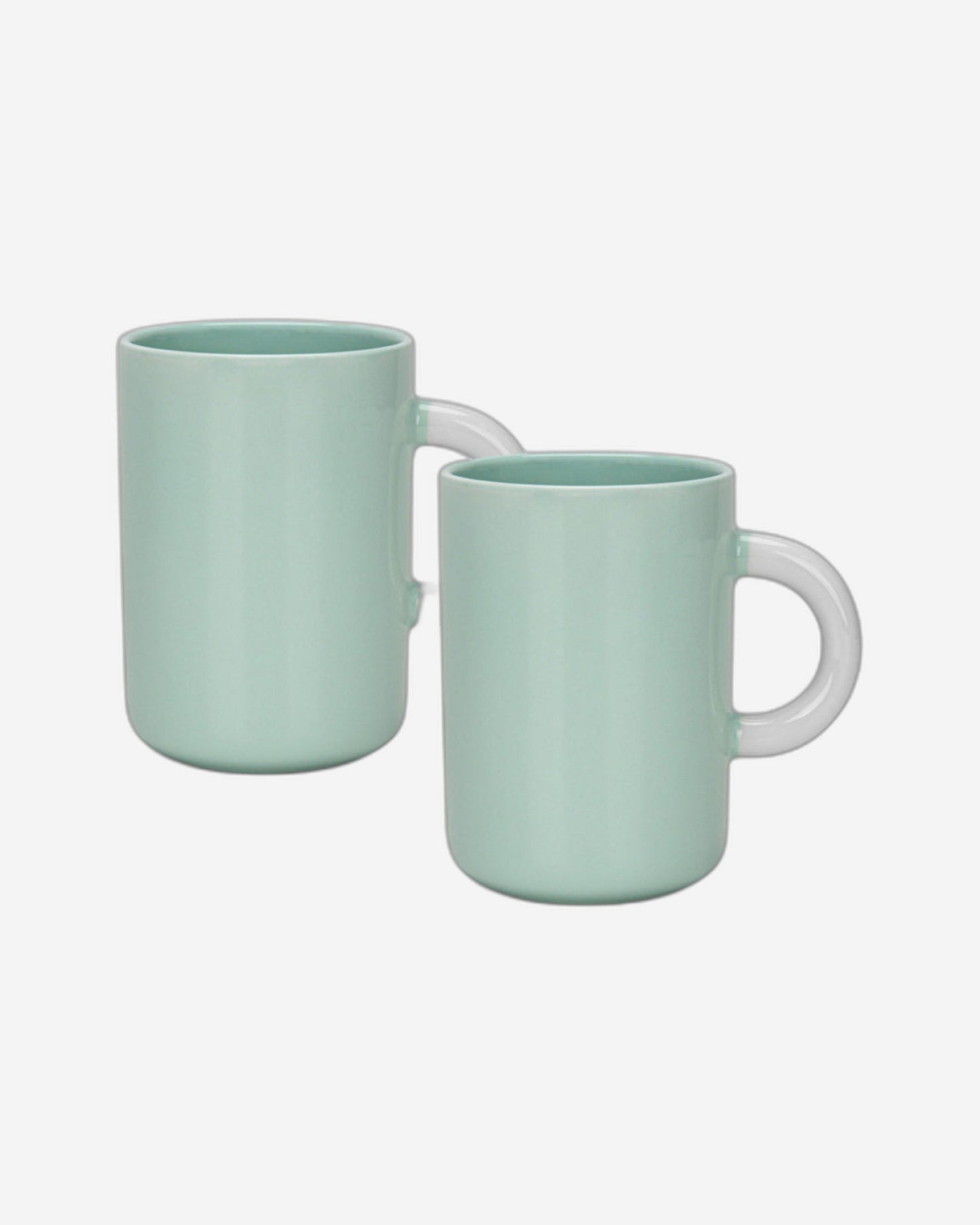 Fissman 2-Piece Mugs 540ml  Green New Bone China