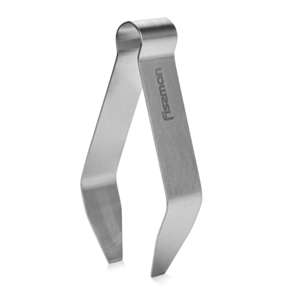Fissman Fishbone Tweezers Silver 9.5cm Stainless Steel 
