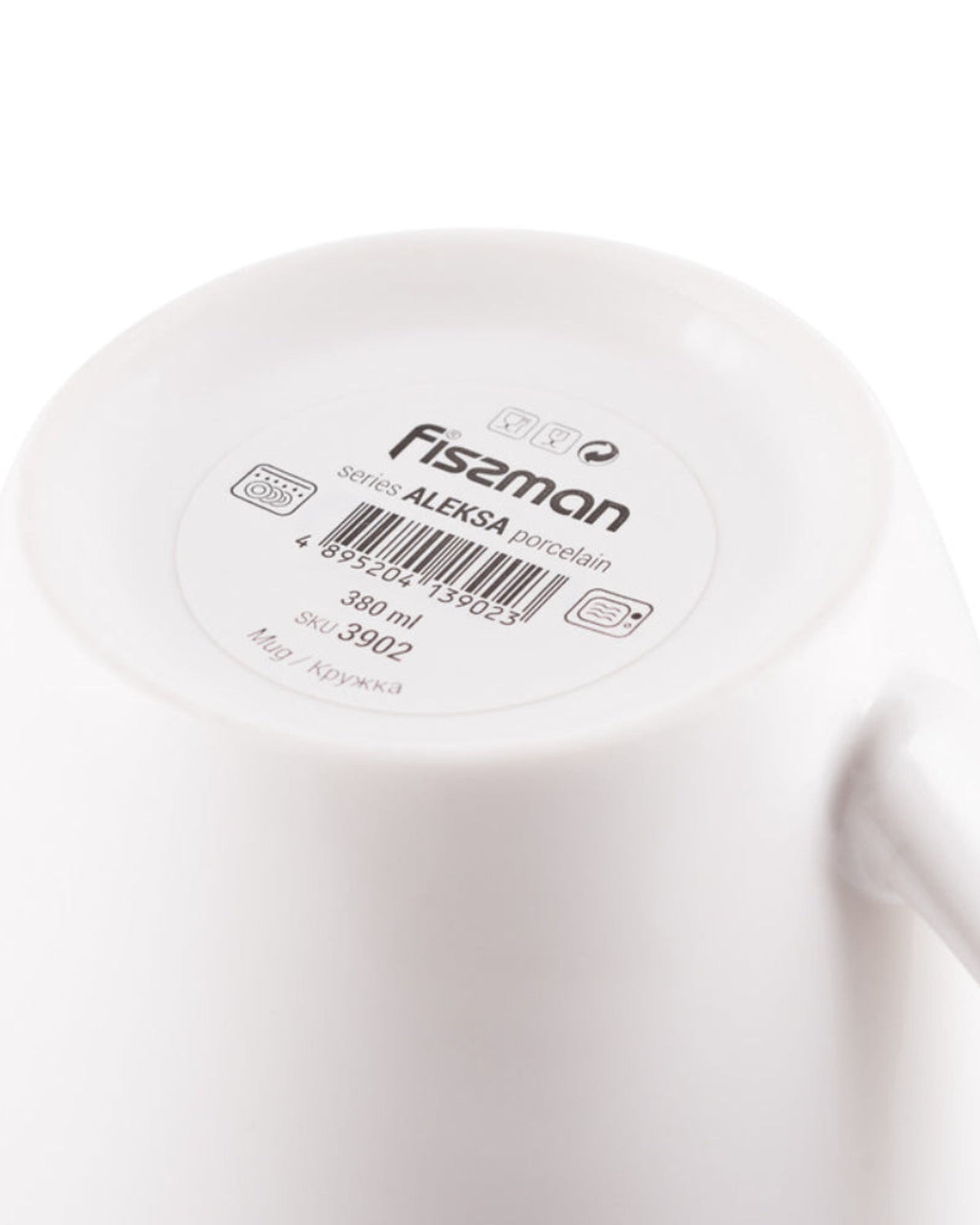 Fissman Mug Aleksa Series 380ml Porcelain White