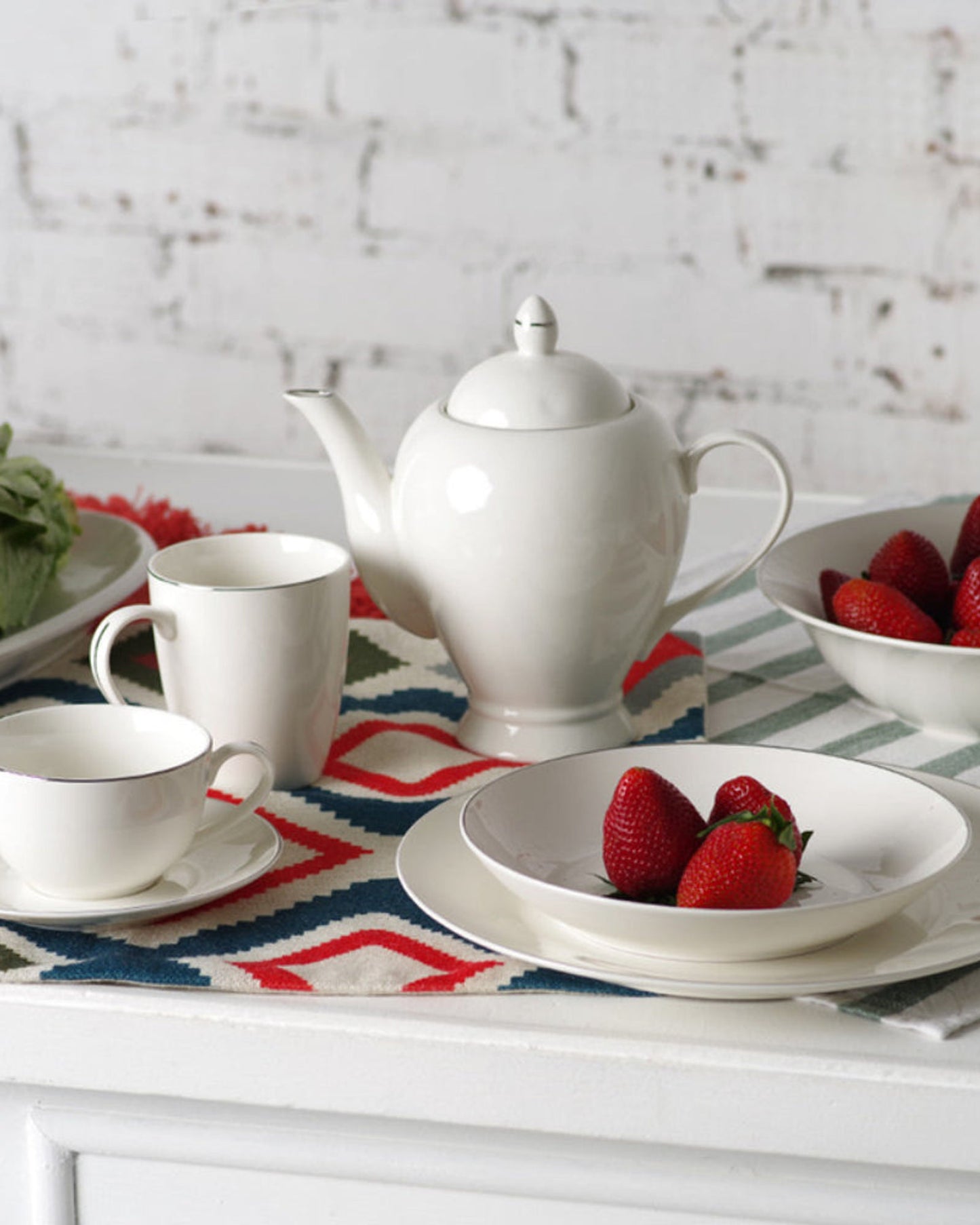 Fissman Teapot Aleksa Porcelain White 1100ml