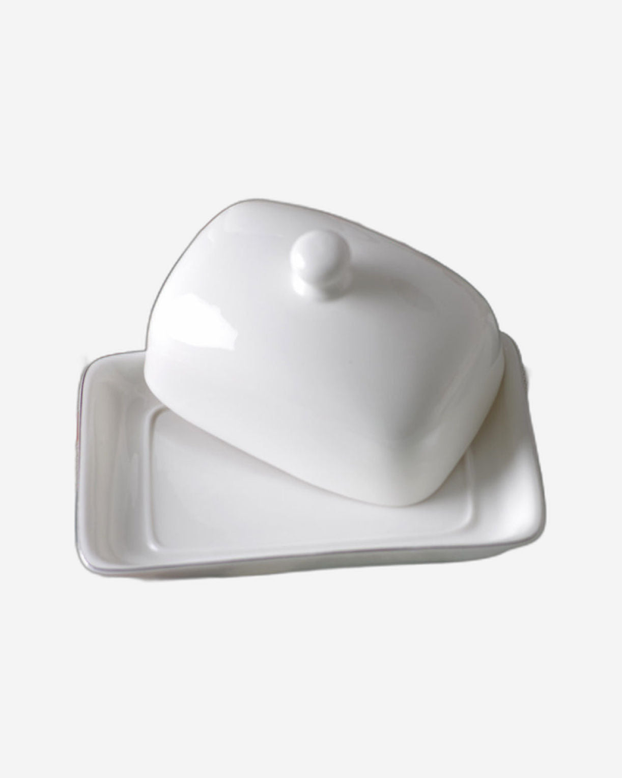 Fissman Butter Dish Aleksa Porcelain White 17.8cm