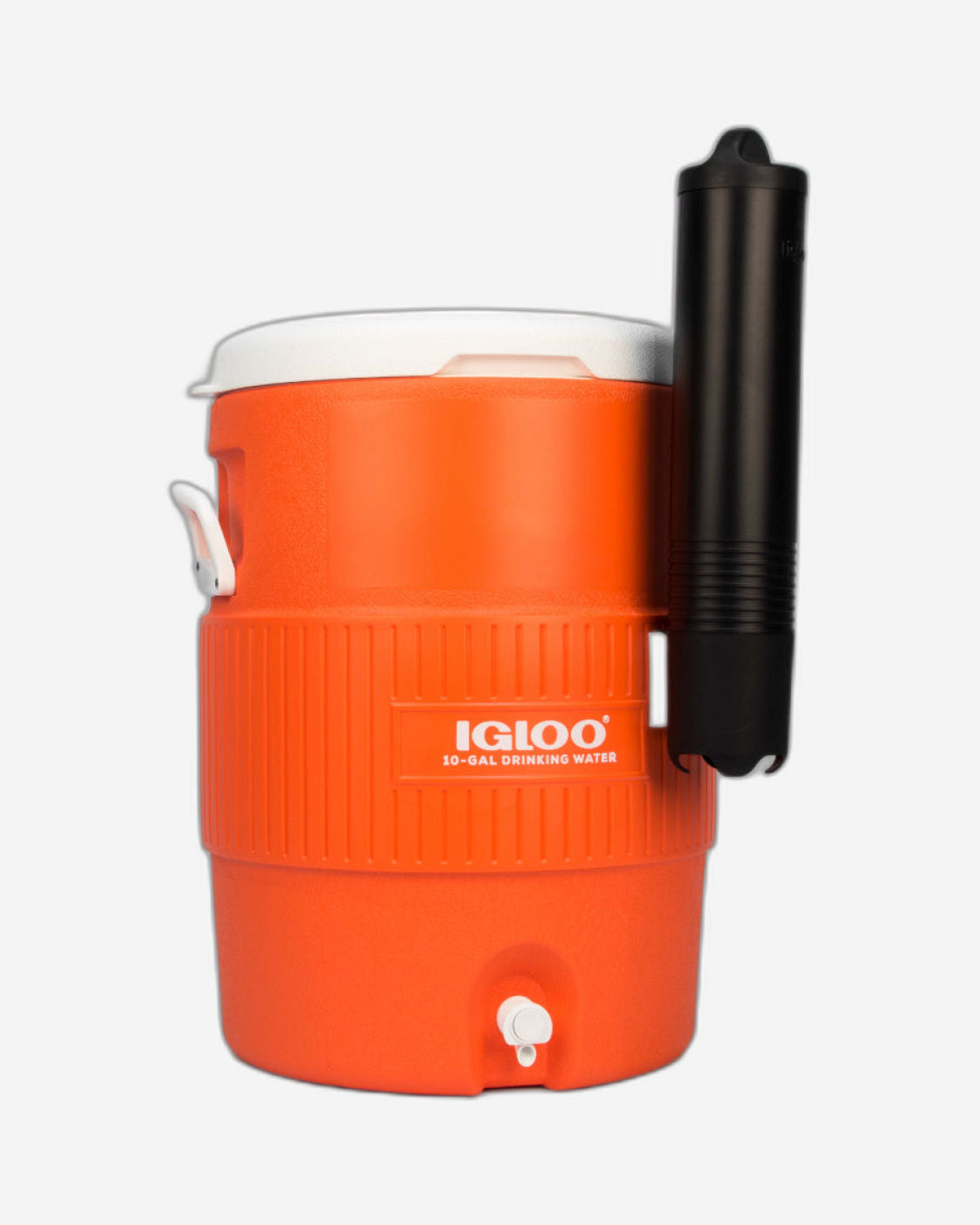 Igloo-10 Gallon Seat Top With Cup Dispenser - Orange