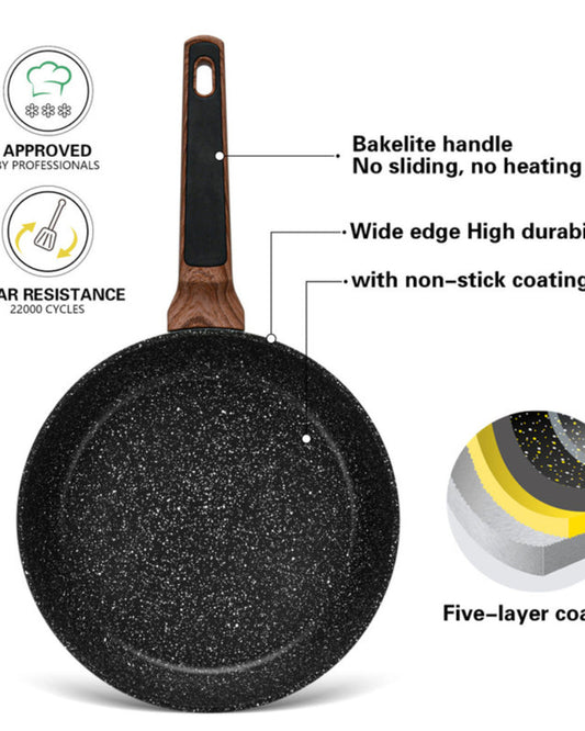 Fissman Frying Pan 20cm Diamond Series Aluminum And Non Stick Coating with Induction Bottom