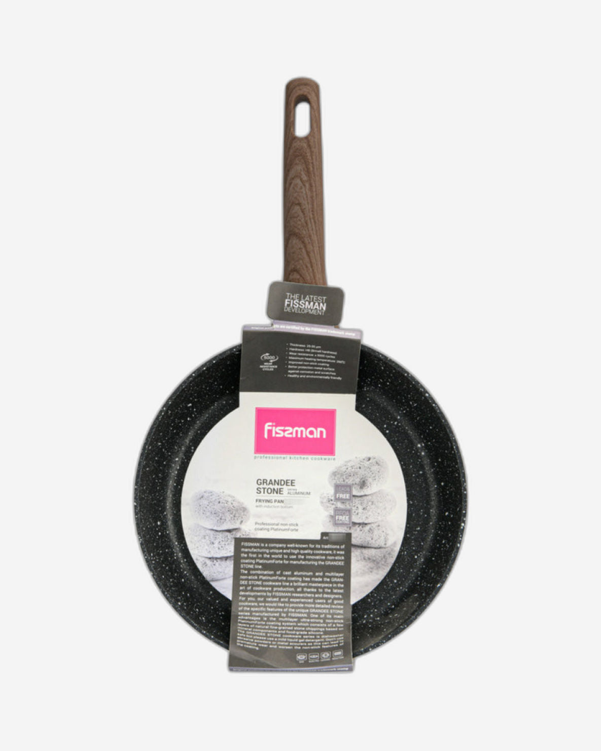 Fissman Frying Pan Grandee Stone Aluminum Black/Brown 26cm