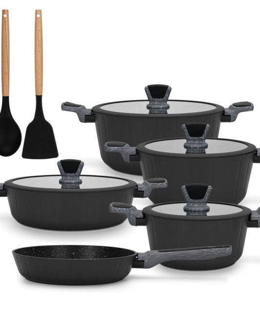 Fissman Cookware Stella Aluminum 11Pc Spoon & Turner